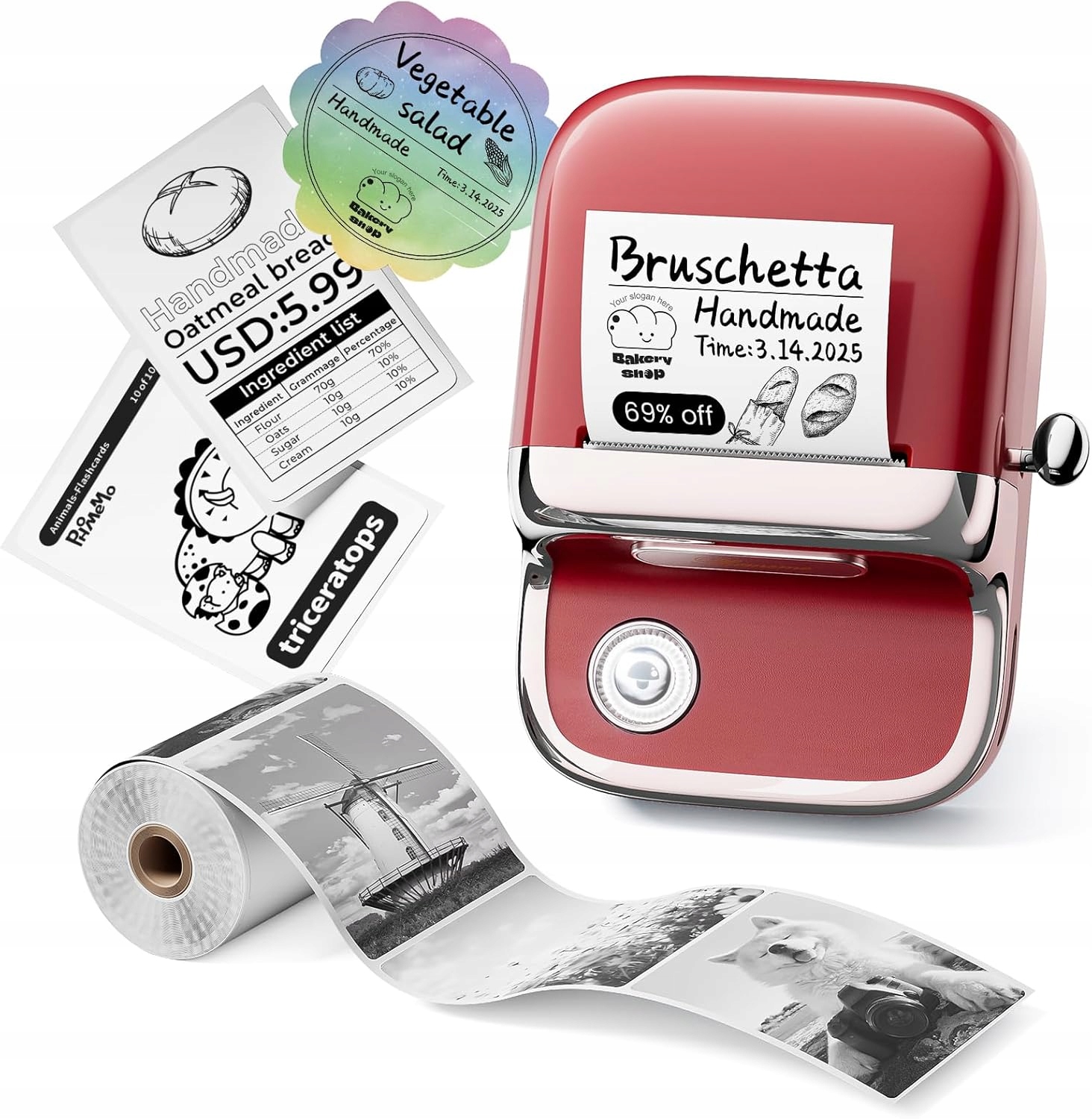 Phomemo M150 Mini Termální Tiskárna pro Samolepící Štítky a Nálepky