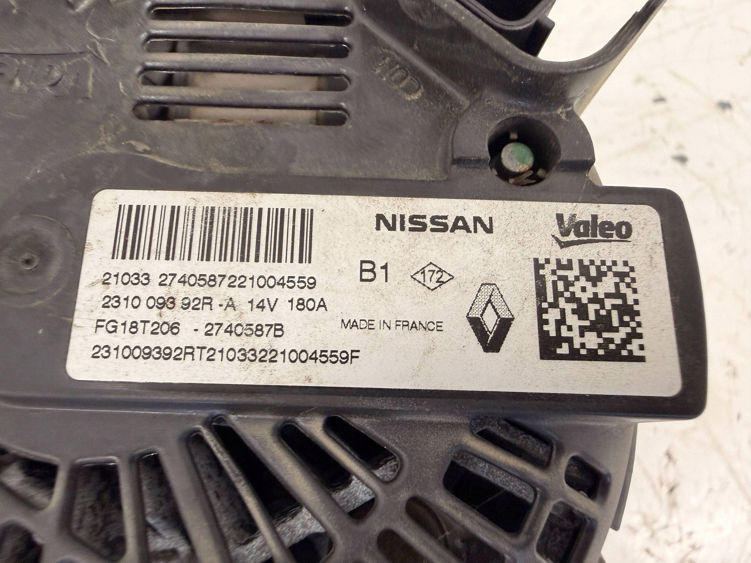 Renault Express II 1.5 BlueDCI alternator 231009392R