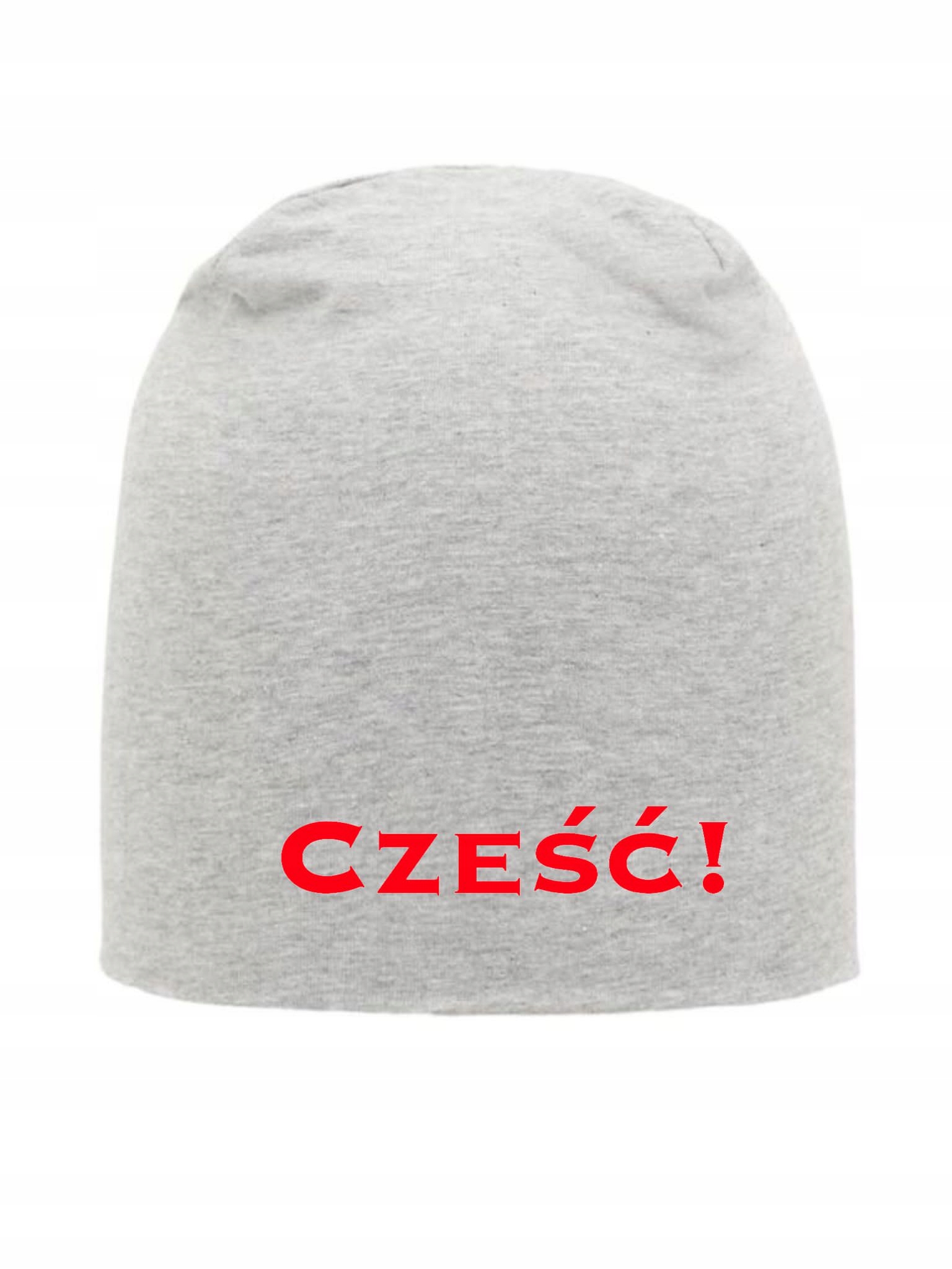 

Czapka Szara Oversize Smerfetka Beanie Cześć