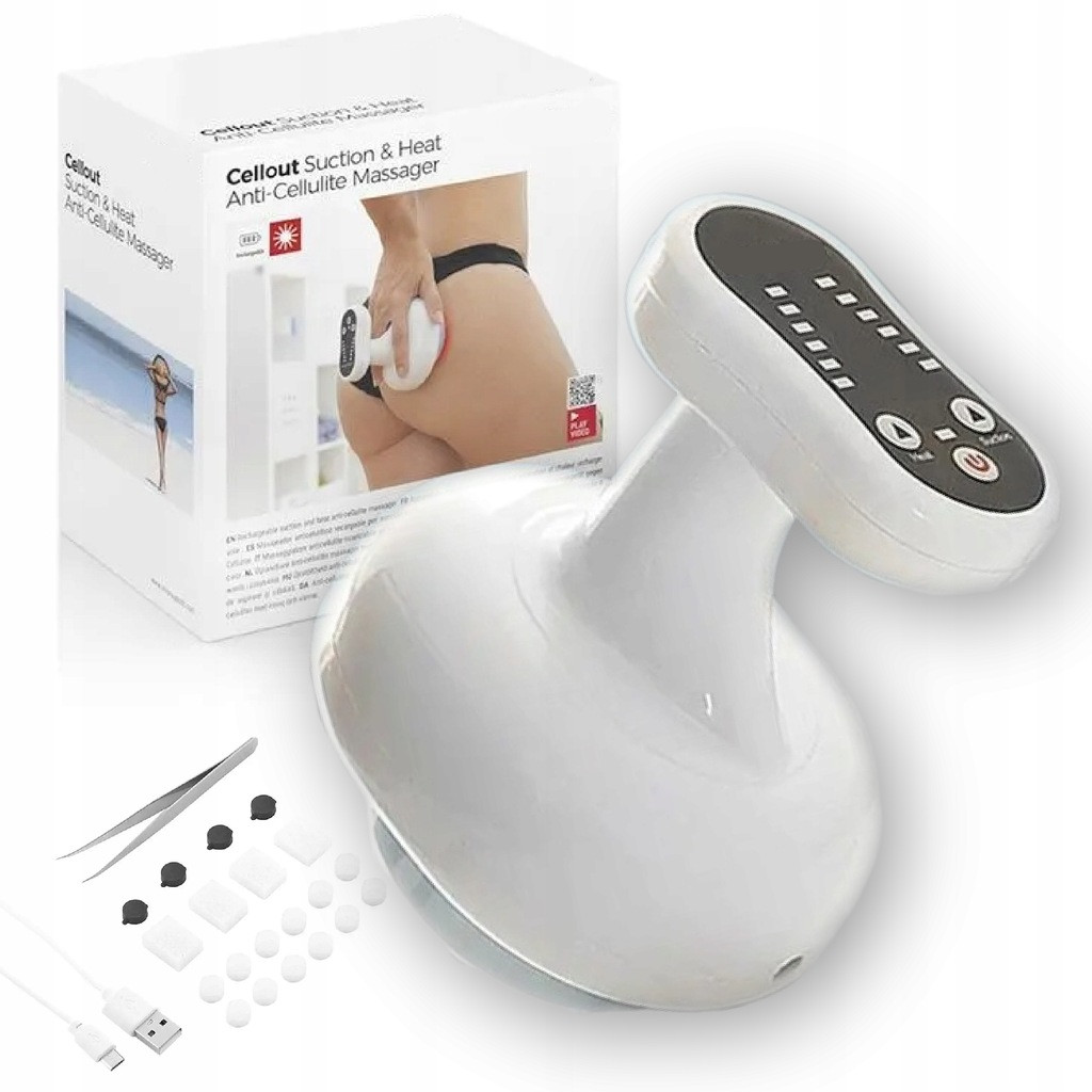 Elektryczna Bańka Chińsk Do Masażu Lifingu Pogrzewana Antycelluitowa Ssąca