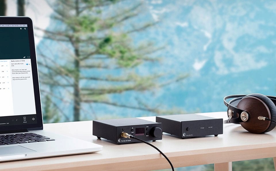 PRO-JECT PRE BOX S2 DIGITAL DAC + PRZEDWZMACNIACZ + WZMACNIACZ SŁUCHAWKOWY Zniekształcenia THD 0.0003%