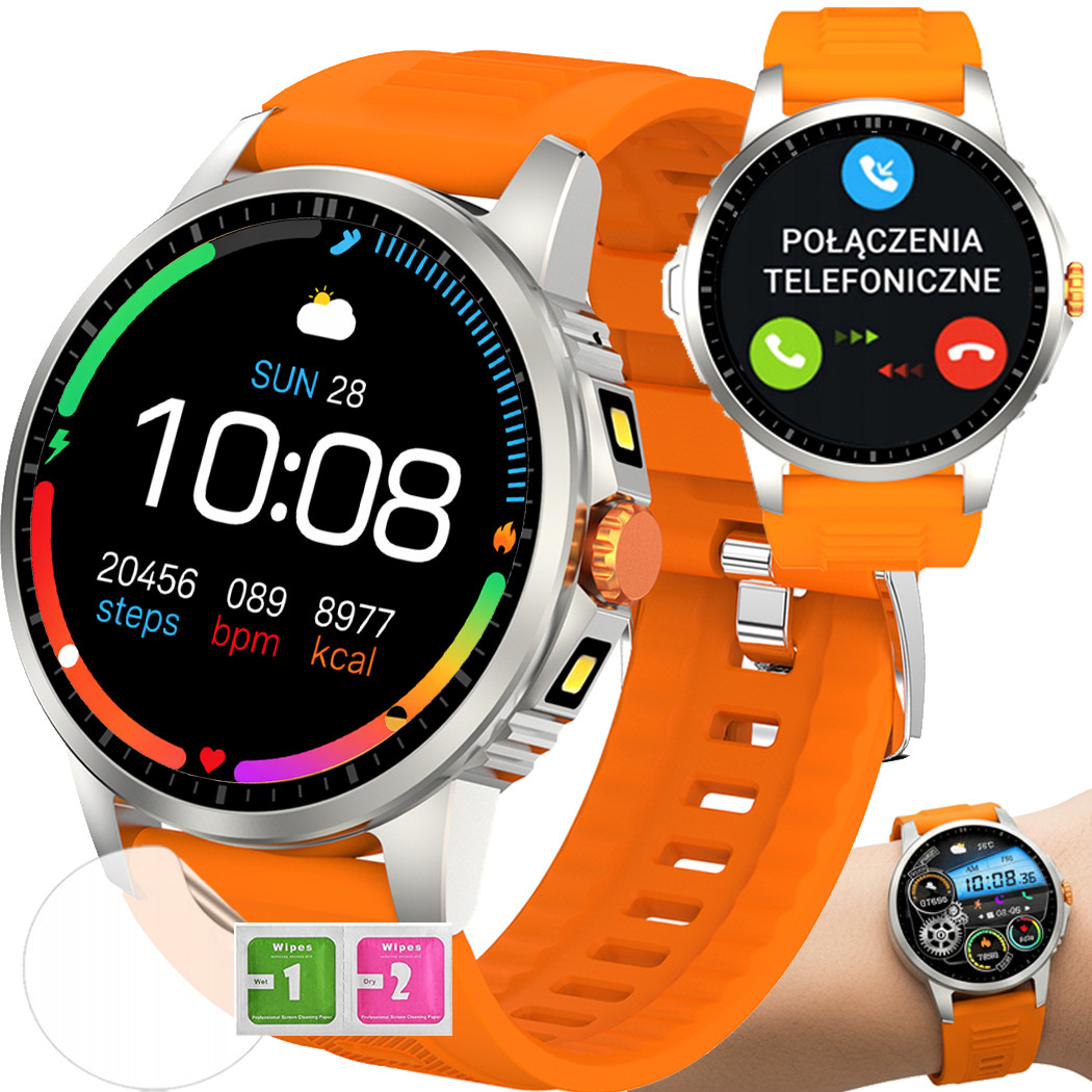 Chytré Hodinky venkovní Hd svítilna kompas tetování kroky kalorie odolné pouzdro