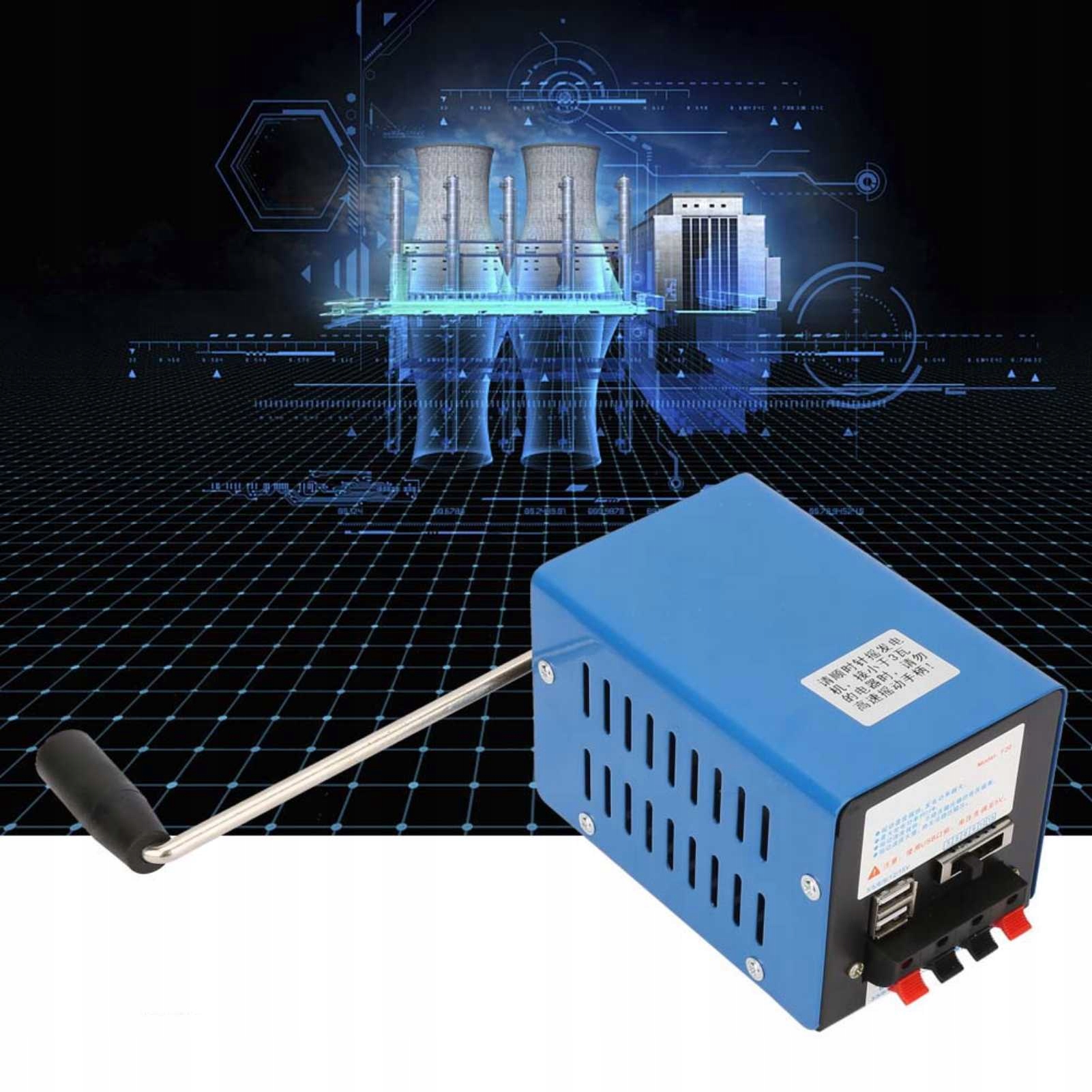 PRZENOŚNY RĘCZNY GENERATOR DUŻEJ MOCY Z ŁADOWANIEM USB 20W