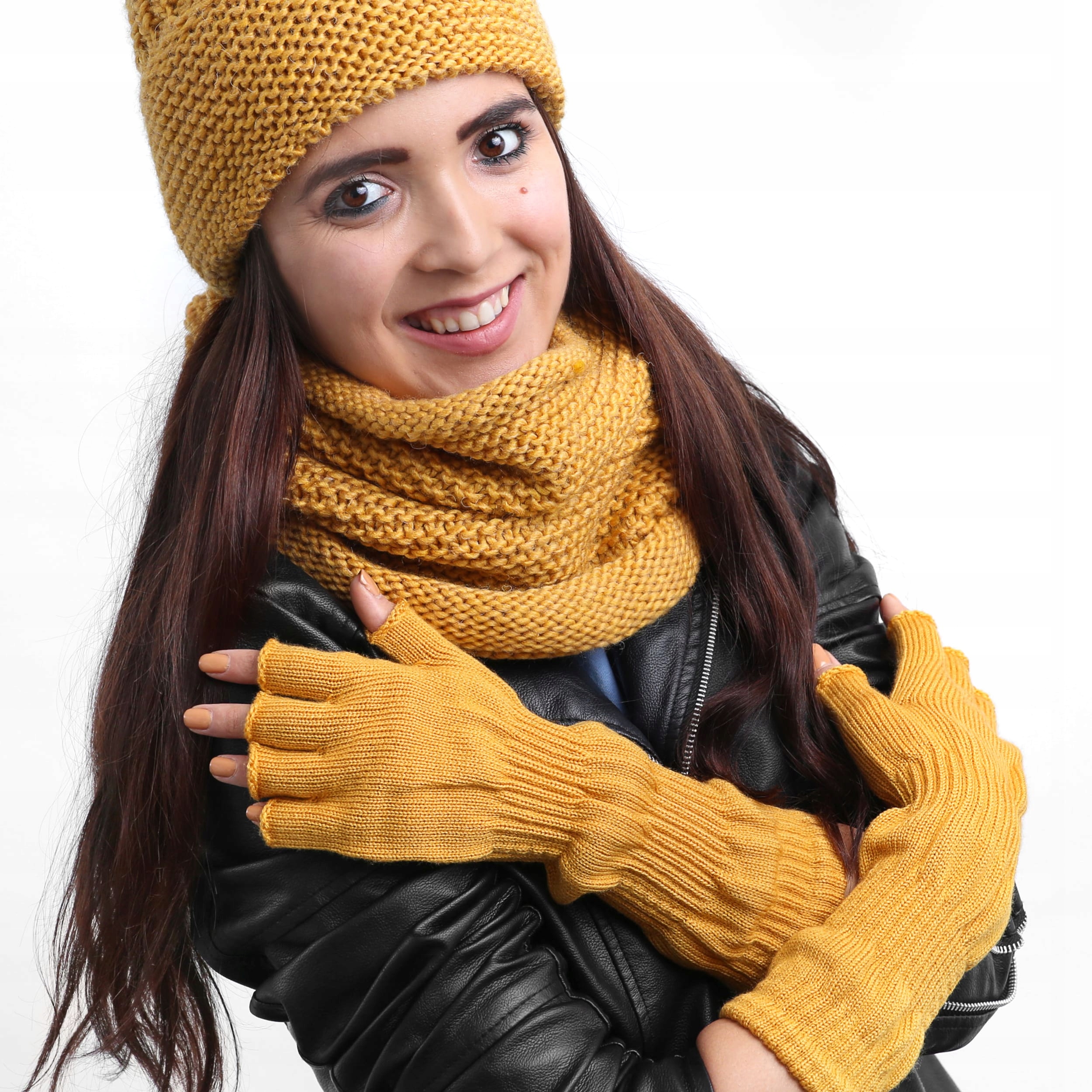 

Nandy Długie Mitenki Ciepłe Rękawiczki Bez Palców