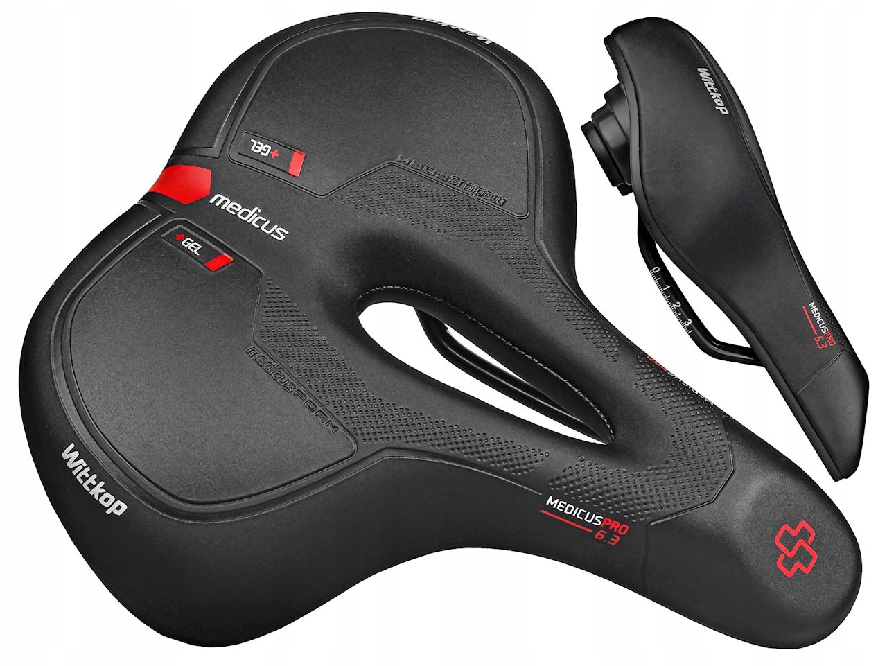 Siodełko rowerowe żelowe Mtb trekking City Wittkop Medicus Pro 6.3