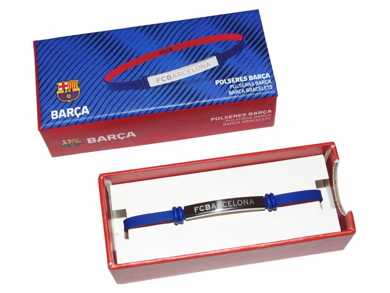 Fc Barcelona Silikonowa Bransoletka Klubowa Opaska Dla Dzieci Młodzieży
