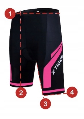 SPODENKI DAMSKIE DO JAZDY ROWEREM DOPASOWANE ŻEL Materiał dominujący poliester