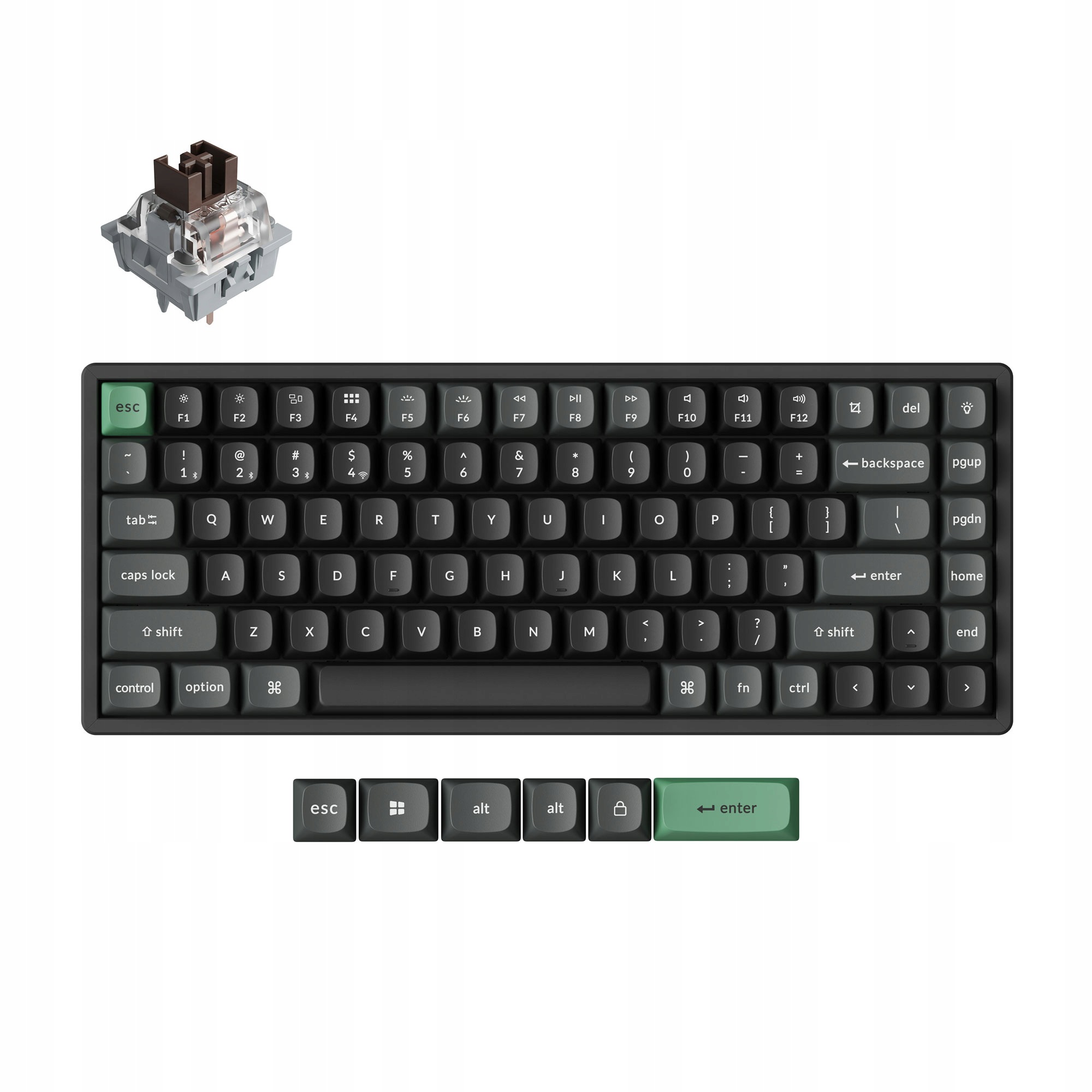 Mechanická bezdrátová klávesnice Keychron K2 Ultra 8K K2U-J3 75%