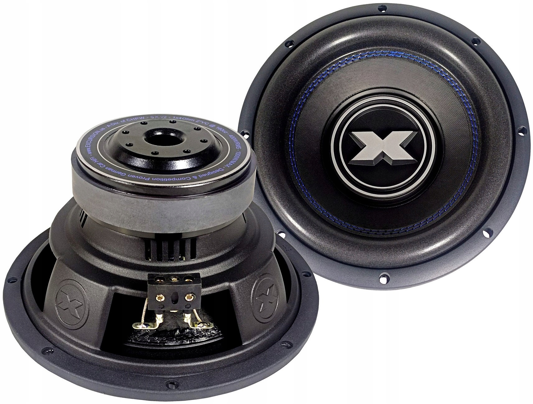 Excursion SX.v2-10S4 Subwoofer do auta 25 cm 10 palců 400 W Street Blue