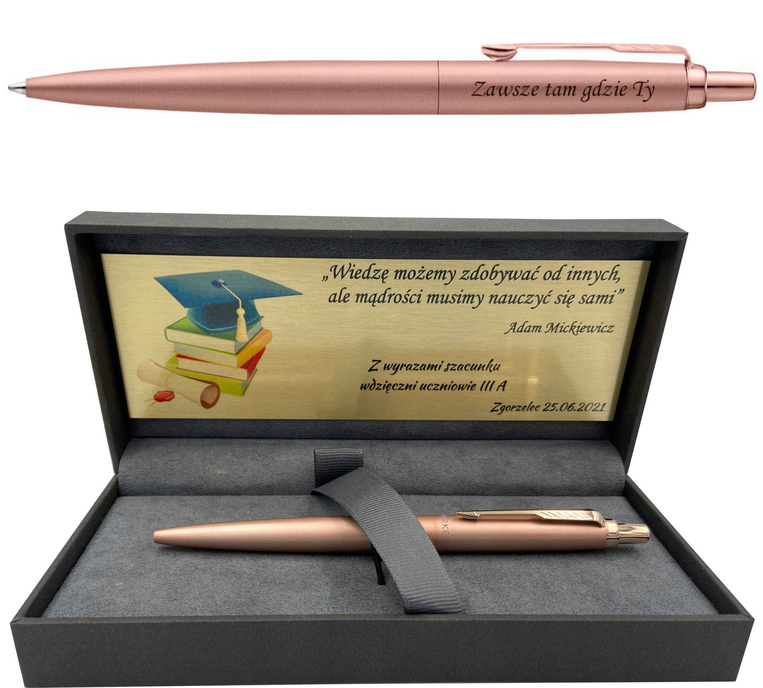 

Długopis Parker Pink Gold z etui grawer