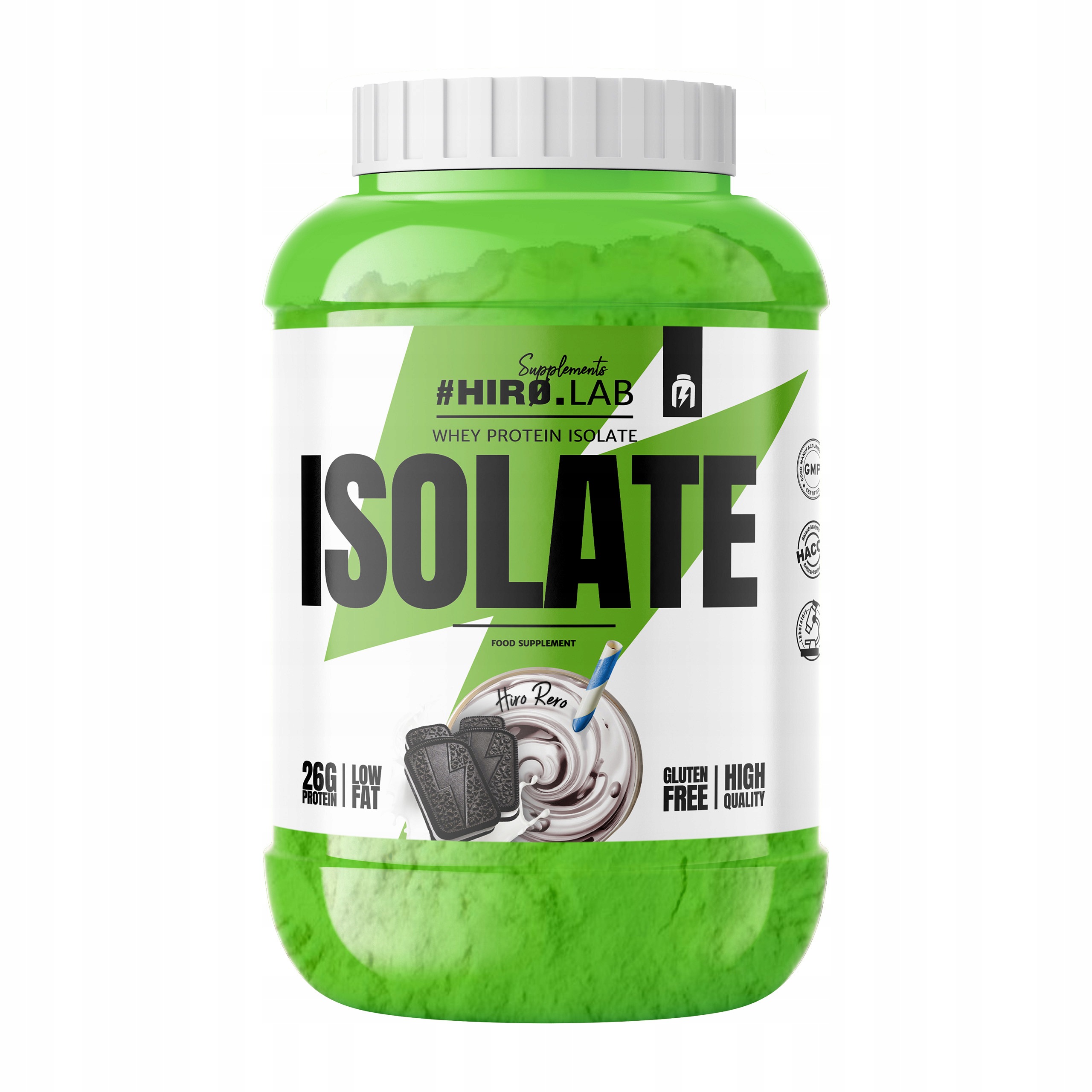 Proteinový Izolát Wpi Hiro.lab 1800 g Sušenky s krémem bez cukru a lepku