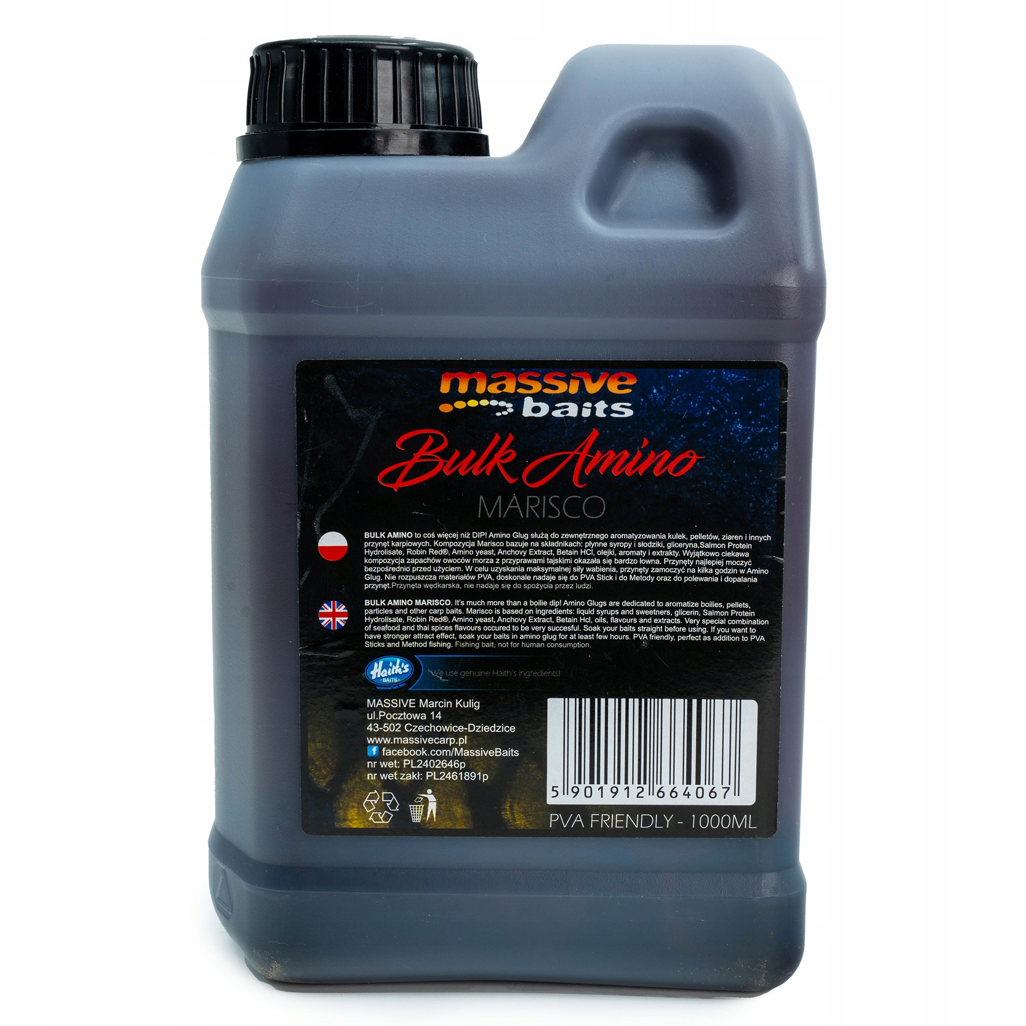 Tekutá Massive Baits Amino Marisco 1l