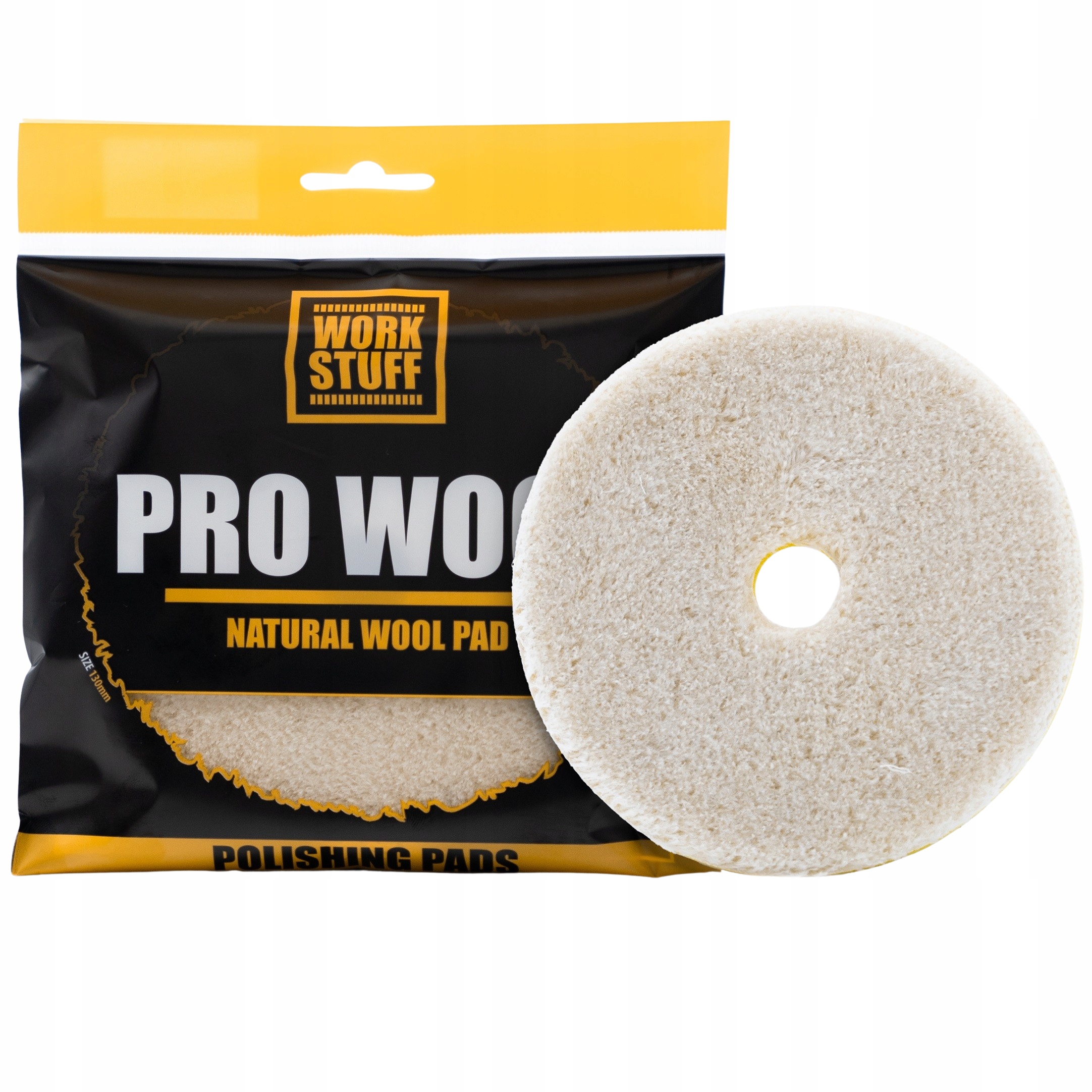 Work Stuff Pro Wool Pad polerski z naturalnego futra Da 130mm