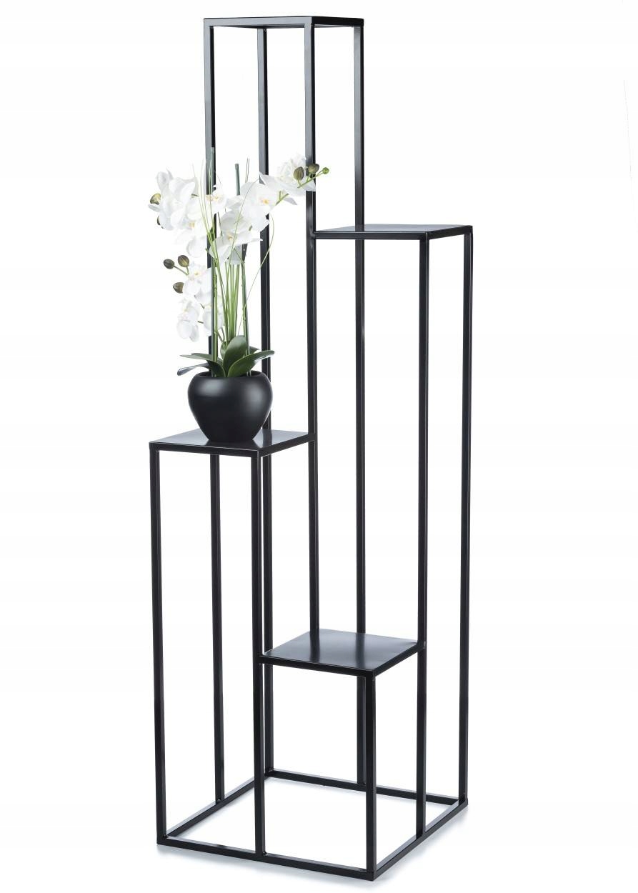 

Industrialny kwietnik stojący Czarny Duży 150 cm
