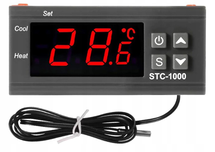 

Termostat Elektroniczny 230V Pompy Wody Grzałki