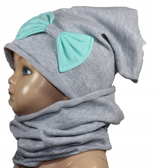 

Czapka i Komin Komplet Dla Dziewczynki 44-56