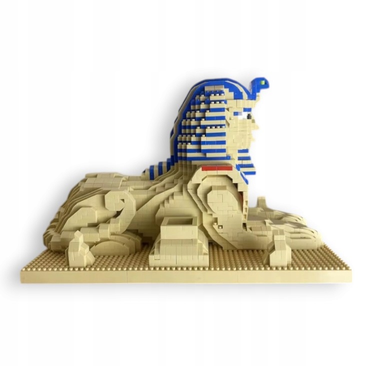 Klocki Sfinks konstrukcyjne egipski zestaw 2800 mini klocków Dikom sphinx