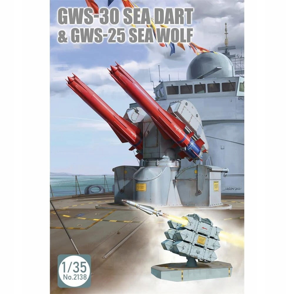 GWS-30 Sea Dart a GWS-25 Sea Wolf 1:35 Takom 2138