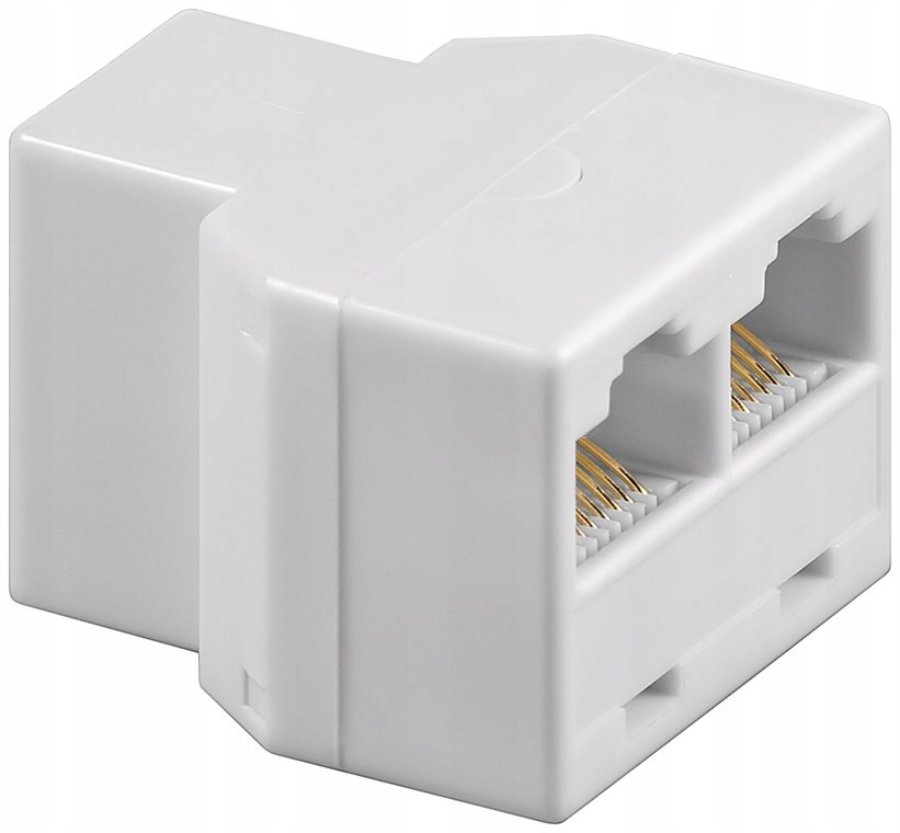 

Trójnik Isdn gniazdo RJ45 2x gniazda RJ45 biały