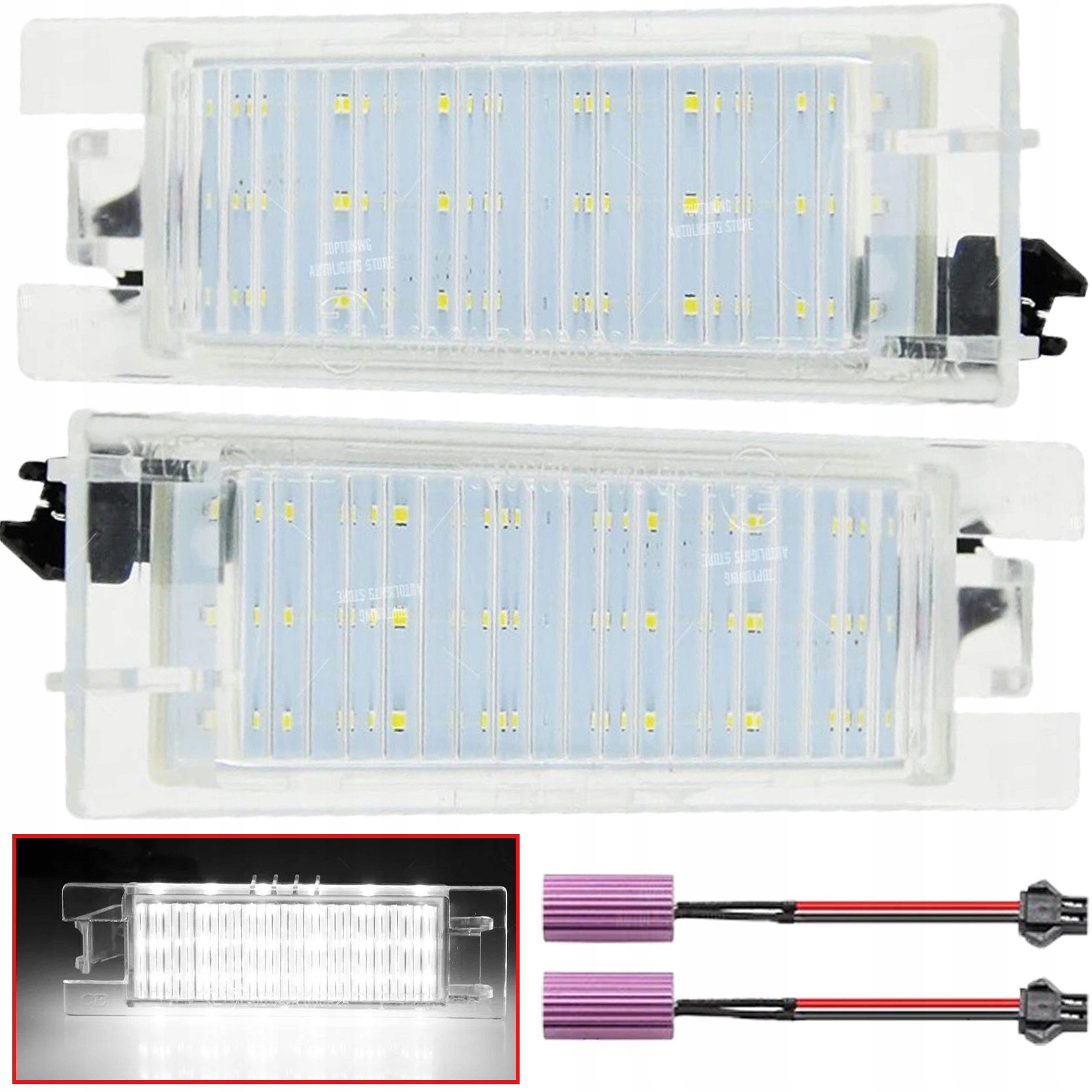OPEL INSIGNIA ASTRA H 3 III J IV VECTRA C ZAFIRA B PODŚWIETLENIE LED LAMPKI