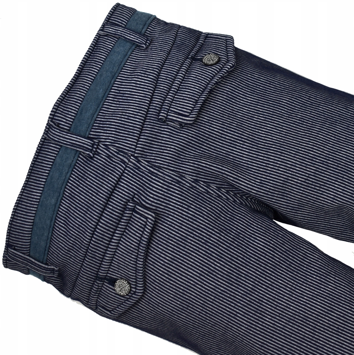 CEST Granatowe SPODNIE Ocieplane Polarem Prążki - 134/140 Rozmiar (new) 140 (135 - 140 cm)