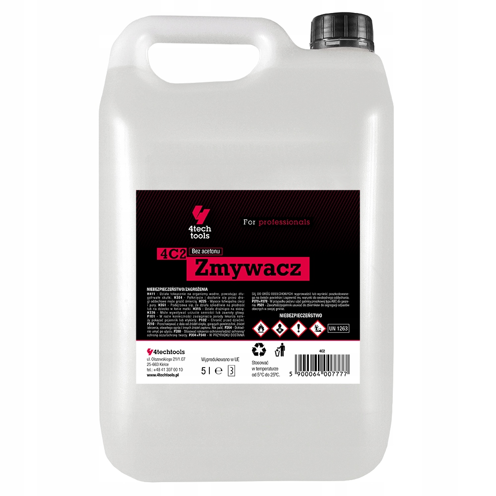 

Zmywacz do hamulców 4techtools 5L niskoaromatyczny