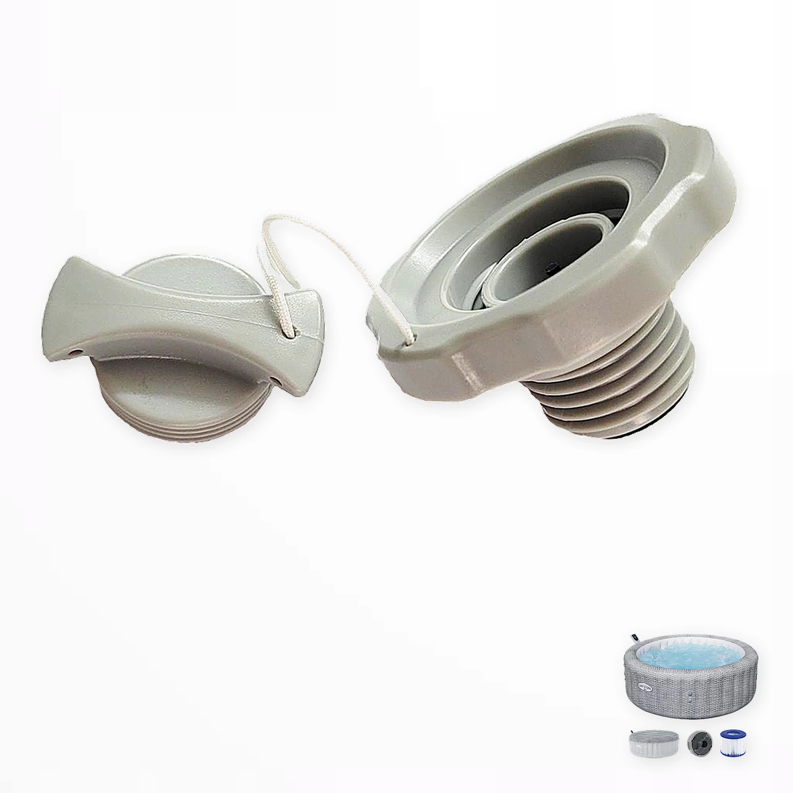 Šroubový ventil do lázní Lay-z-spa 6001N Bali AirJet Bestway 196x71 cm nový