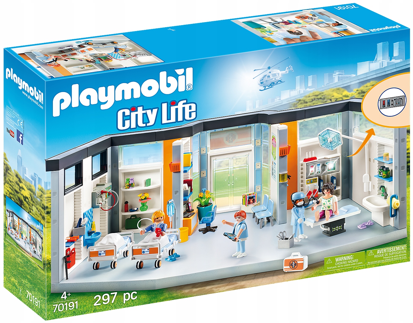 

Playmobil 70191 Szpital Z Wyposażeniem Klinika