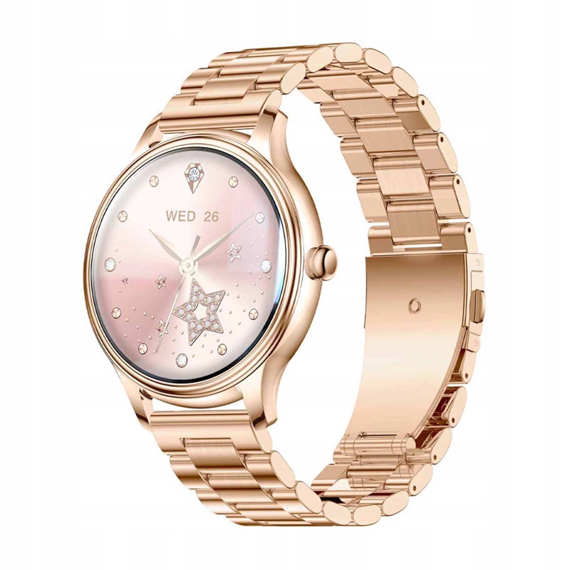 Colmi Smart Watch L28 Pre Android Ios Zlatý Oceľový Pásik Monitor Aktívnej Činnosti