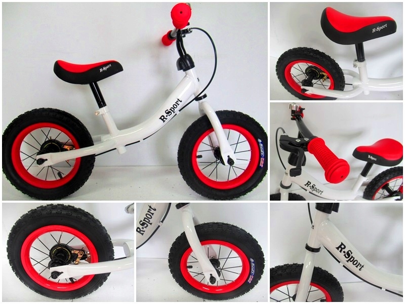 LEKKI ROWER ROWEREK BIEGOWY POMPOWANE KOŁA 12'' Model Rowerek R3