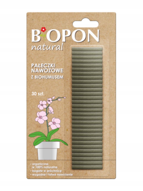 

Biopon Pałeczki z biohumusem opak. 30 szt.