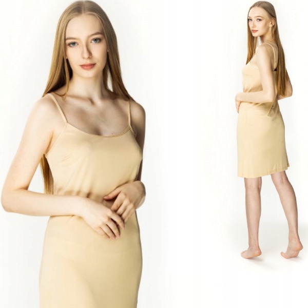 

Gładka jedwabna halka pod sukienkę Mewa 6277 Erika