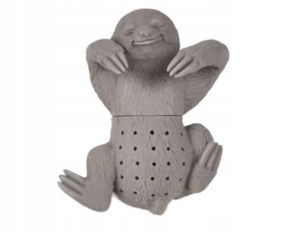 ZAPARZACZ DO HERBATY LENIWIEC SILIKON KOLOR SZARY