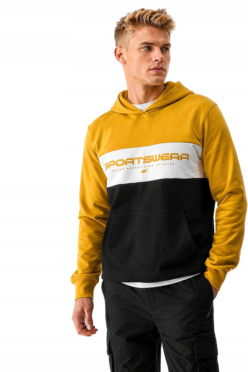 Bluza 4F M1032-71S Nowa Męska Dresowa Z Kapturem r. L