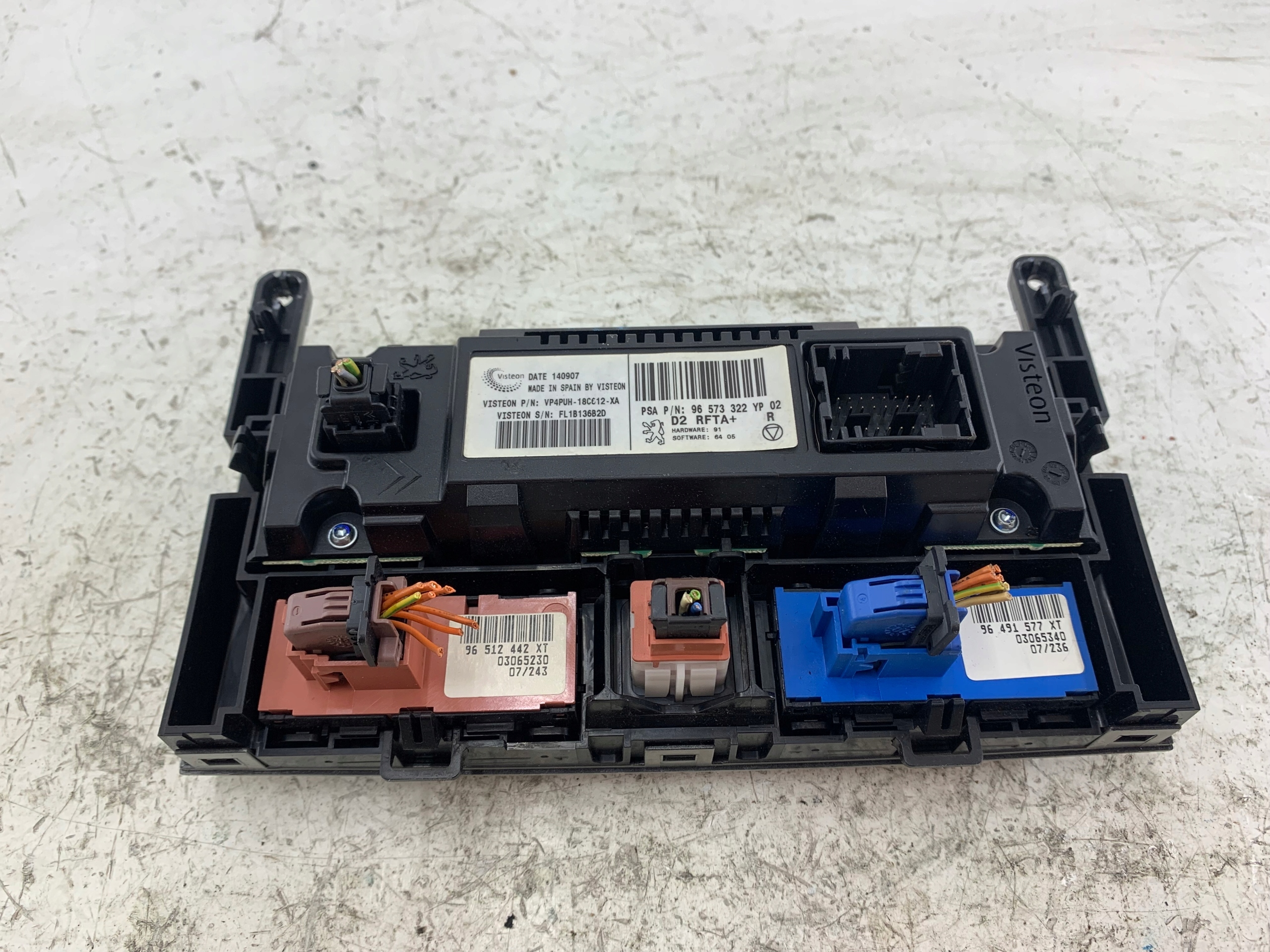 PEUGEOT 407 control air conditioning control panel 96573322YP