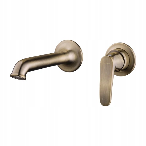 Art Deco podomietková umývadlová batéria, starožitný brúsený bronz