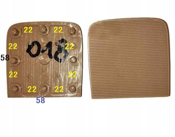 FLEKI FLECZKI znajdż potrzebny flek !!! 8 bolczyków 58x58 J.beż 018 Marka inna