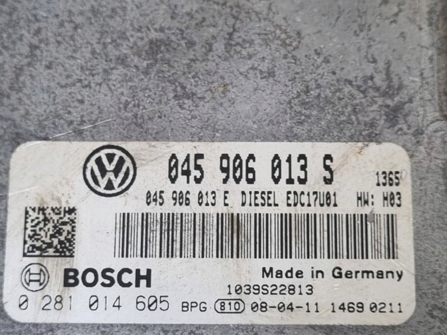 control unit of the engine Volkswagen Polo 4 facelift 2008 045906013S