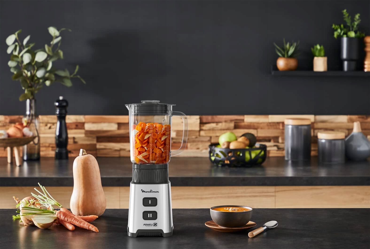 MOULINEX Pulseo Blender 400W 4 Ostrza 700ml Pojemnik 2 Prędkości — miniatura 8