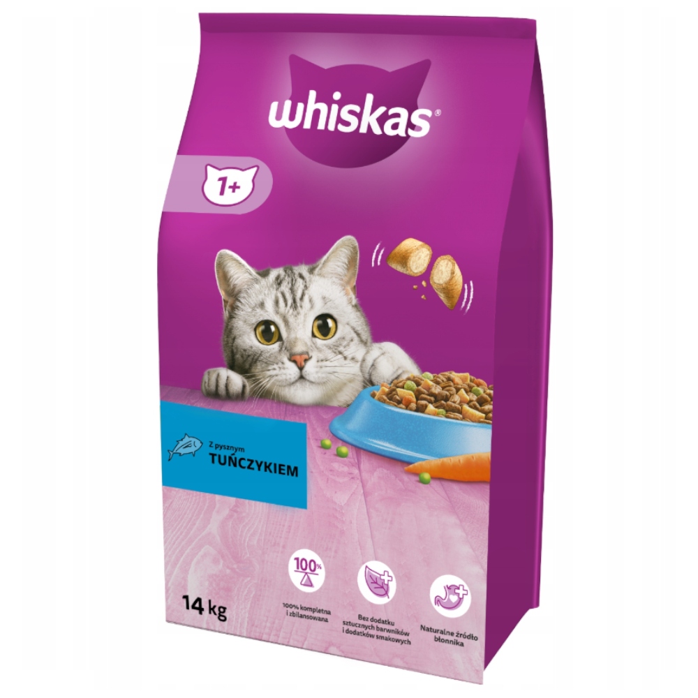 Levně Whiskas suché Krmivo kočky s tuňákem 14 kg