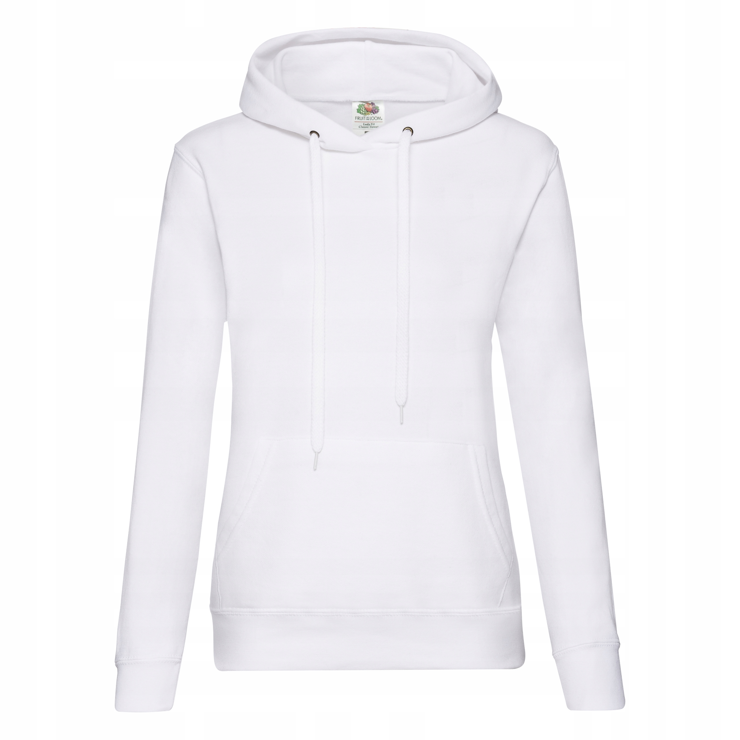 

Wygodna Gładka Bluza Damska Fruit Classic Biała Xs