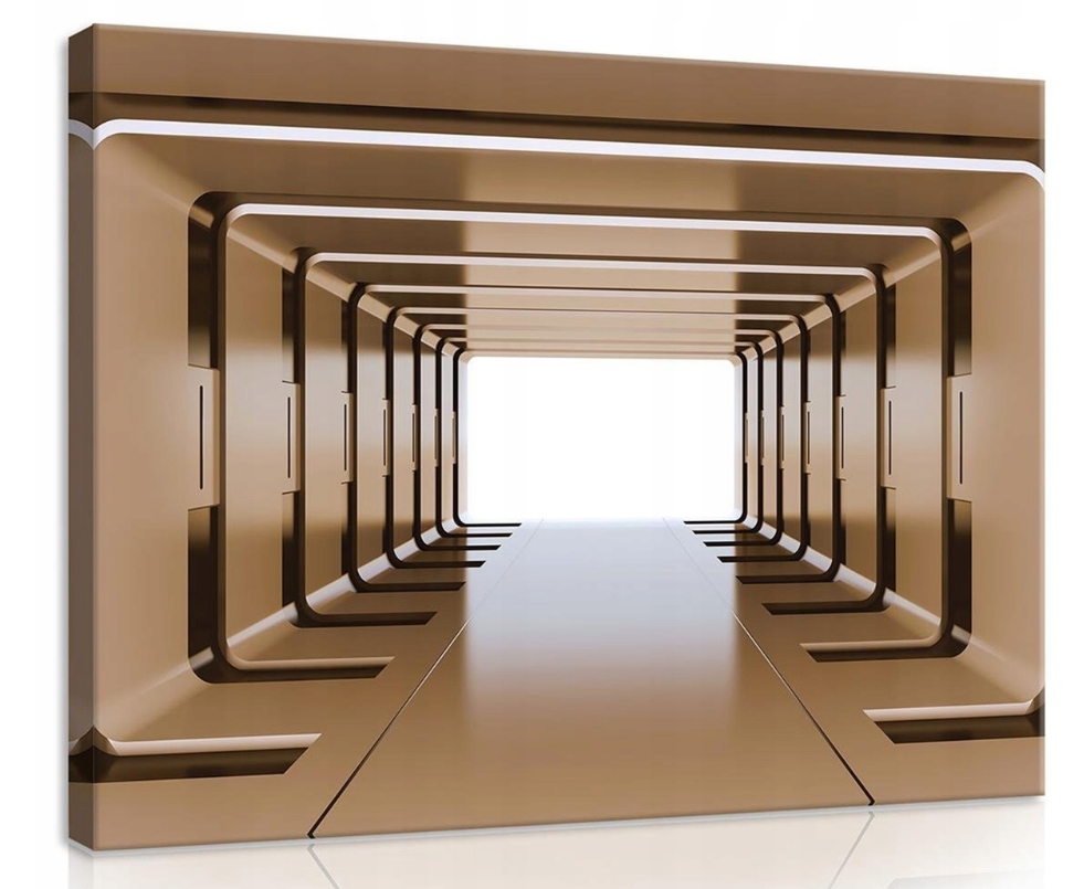 Obraz 80x60 Futurismus tunel perspektiva světlo prostor geometrie