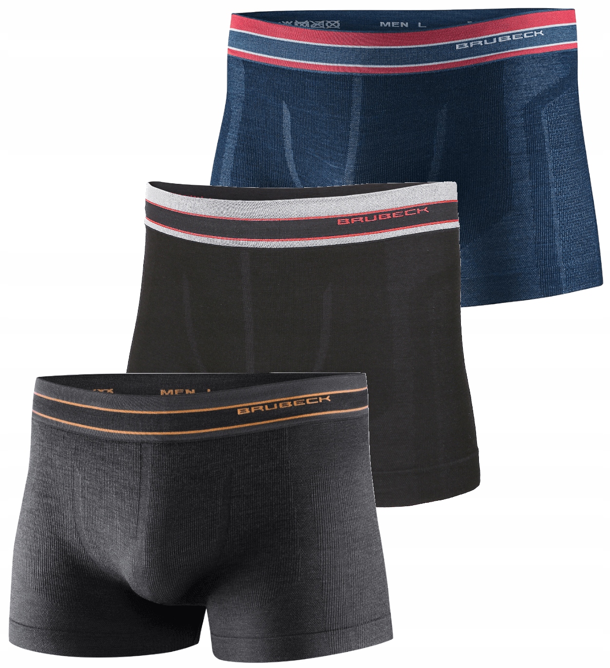 

Termoaktywne Wygodne Majtki Merino Brubeck 3PAK XL