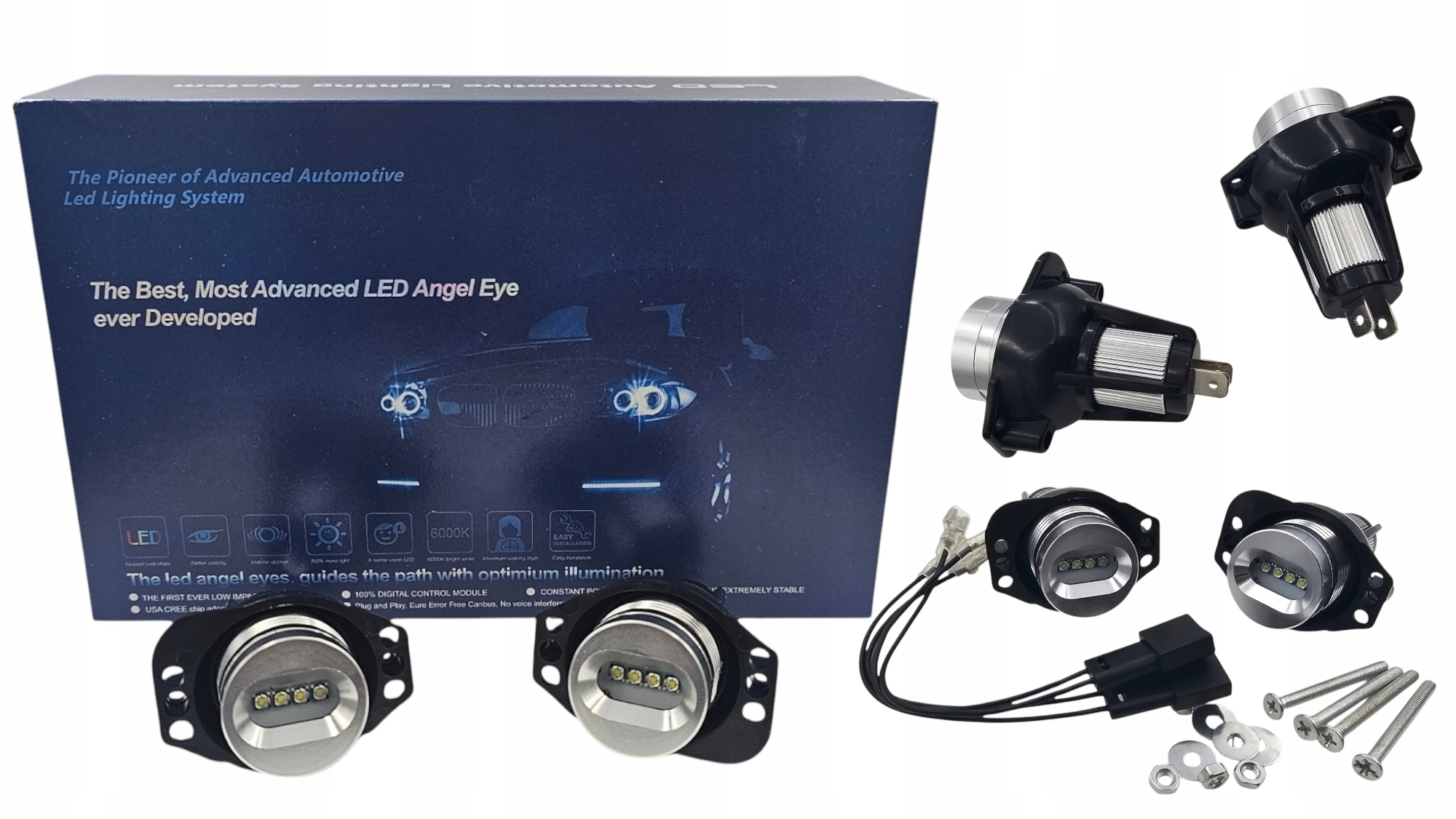 Led Fixy Kroužky Bmw E90 E91 20W Bílé