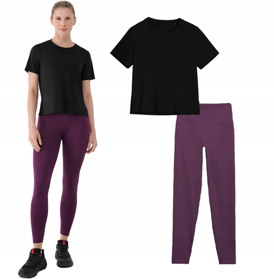 Sportovní sada pro dámské tělocvičny 4F tričko a legíny L