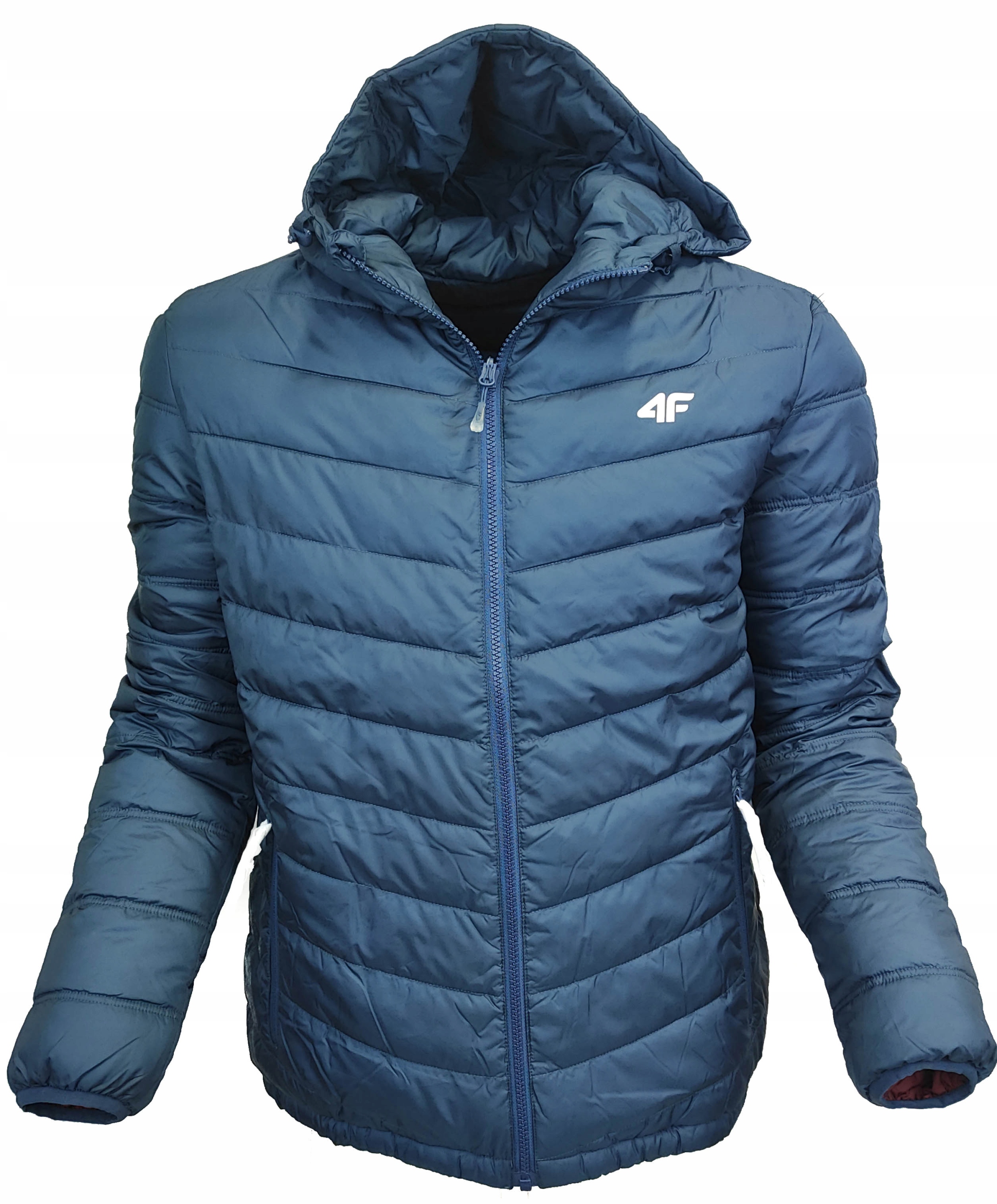 4F KURTKA ZIMOWA DWUSTRONNA BORDO GRANAT MĘSKA M Marka 4F