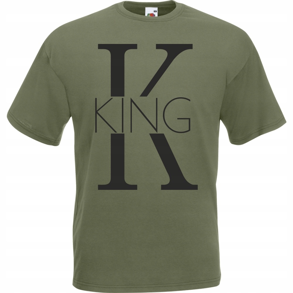 

Koszulka king król dla par XXL oliwkowa