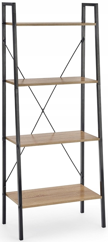 NARVIK REG-2 Halmar regał loftowy CZARNY-Dąb REG2