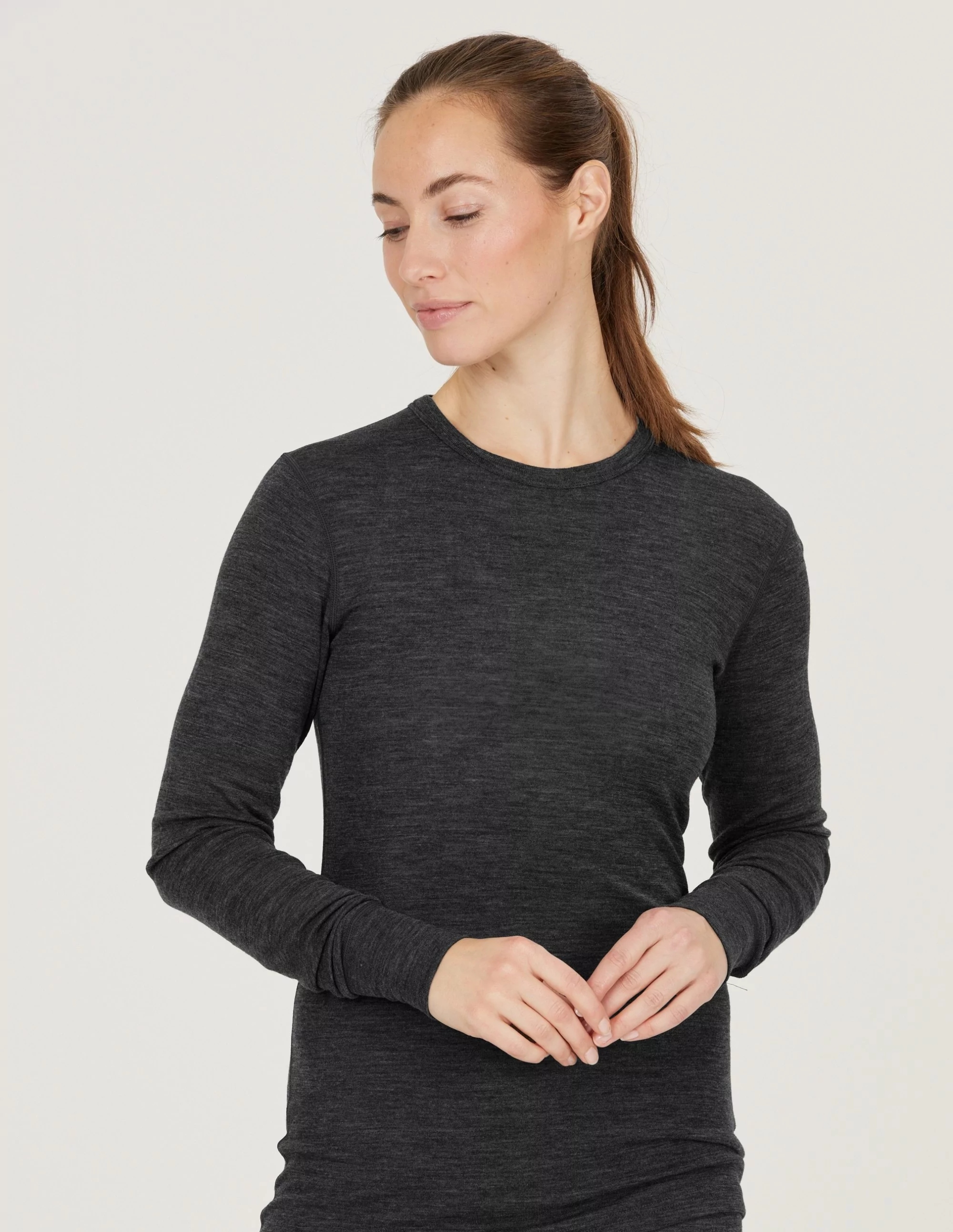 Koszulka termoaktywna damska Whistler Cerro Merino Antracytowy 46