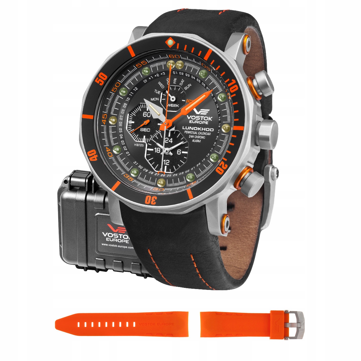 Pánské Hodinky Vostok Europe YM86-620A506 oranžové